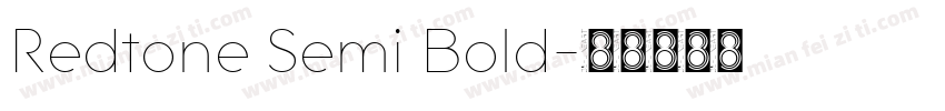 Redtone Semi Bold字体转换